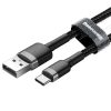 Baseus Cafule Cablu USB-USB-C, 3A, 0,5 m (gri-negru)