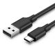 Cablu USB și USB-C UGREEN de 1,5 m (negru)