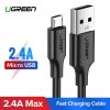 Cablu USB la Micro USB UGREEN QC 3.0 2,4A 1m (negru)