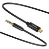 Baseus Yiven USB-C - 3,5 mm-es mini jack audio kábel, 1,2 m (fekete)