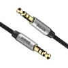 Baseus Yiven AUX 3,5 mm mini jack audio kábel, 1m (fekete-ezüst)