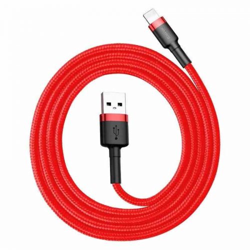 Baseus Cafule 2.4A Lightning cablu USB Lightning 0.5m (roșu)