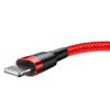 Baseus Cafule 2.4A Lightning cablu USB Lightning 0.5m (roșu)