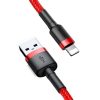 Baseus Cafule 2.4A Lightning cablu USB Lightning 0.5m (roșu)