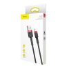 Baseus Cafule Cafule 1.5A 2 m cablu USB Lightning (negru-roșu)