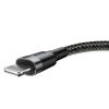 Baseus Cafule Cafule 1.5A 2 m cablu USB Lightning (gri-negru)