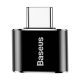 Baseus USB-USB Type-C 2.4A adapter (fekete)