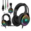 Havit GAMENOTE H2232D RGB USB + 3,5 mm-es gamer fejhallgató