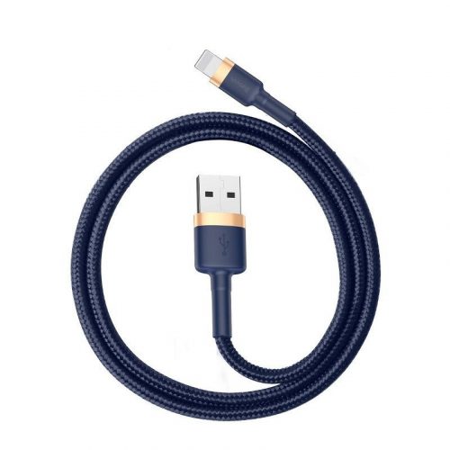 Baseus Cafule Cablu USB-Lightning, 2,4A, 1 m (auriu-albastru închis)