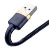 Baseus Cafule Cablu USB-Lightning, 2,4A, 1 m (auriu-albastru închis)