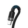 Baseus Cafule Cablu USB-USB-C Huawei SuperCharge, QC 3.0, 5A 1m (negru-gri)