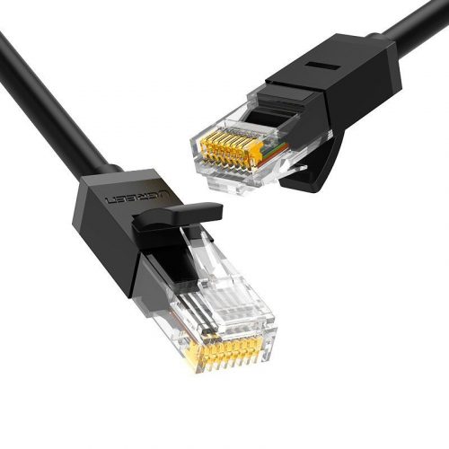 UGREEN Ethernet RJ45, Cat.6, cablu de rețea UTP, 2m (negru)