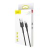 Baseus Cafule 2.4A Lightning cablu USB Lightning 0.5m (gri-negru)