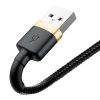 Baseus Cafule Cablu USB-Lightning, 2,4A, 1 m (auriu-negru)