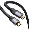 Baseus Enjoyment Series Cablu HDMI 2.0, 4K, 3D, 2 m (negru-gri)