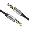 Baseus Yiven AUX 3,5 mm mini jack audio kábel, 1,5 m (fekete-ezüst)