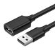 UGREEN US103 Cablu USB 2.0 cablu conector, 1.5 m (negru)