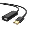 UGREEN US121 Cablu prelungitor USB 2.0, activ, 5 m (negru)