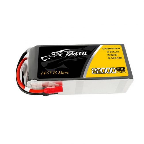 Tattu 22000mAh 22.2V 30C 6S1P LiPo AS150 + XT150 akkumulátor