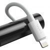 Baseus Simple Wisdom USB-C-Lightning cablu de date/încărcare PD, 20W, 1,5 m, 2 buc (alb)