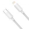 Baseus Simple Wisdom USB-C-Lightning cablu de date/încărcare PD, 20W, 1,5 m, 2 buc (alb)