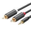 UGREEN AV102 2x RCA (Cinch) jack 3.5mm kábel 10m (fekete)