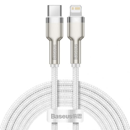 Baseus Cafule USB-C-Lightning kábel, PD, 20 W, 2 m (fehér)