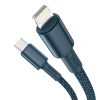 Baseus Cablu USB-C la Lightning, împletitură de înaltă densitate, 20 W, 5 A, PD, 1 m (albastru)