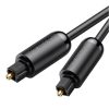 UGREEN AV122 Toslink audio optikai kábel, aranyozott, 1,5m (fekete)