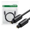 UGREEN AV122 Toslink audio optikai kábel, aranyozott, 1,5m (fekete)