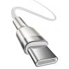 Baseus Cafule Cablu USB-C la USB-C, 100 W, 1 m (alb)