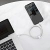 Baseus Cablu USB-C la Lightning, împletitură de înaltă densitate, 20 W, PD, 2 m (alb)