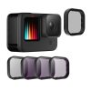 Set de filtre CPL + ND 8/16/32 pentru Telesin GoPro Hero 9 / Hero 10 / Hero 11 / Hero 12 (GP-FLT-903)