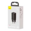 Încărcător de perete Baseus GaN2 Lite, USB + USB-C, 65 W, EU (negru)