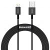 Baseus Superior Series cablu USB-Lightning, 2,4A, 2m (negru)