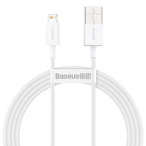 Baseus Superior Series cablu USB-Lightning, 2,4A, 1,5 m (alb)