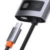 Baseus Metal Gleam Series 6 az 1-ben hub, USB-C - 3x USB 3.0 + HDMI + USB-C PD + Ethernet RJ45 (szürke)