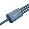 Baseus Superior Series 3 az 1-ben USB-kábel, USB-Micro USB / USB-C / Lightning, 3,5 A, 1,5 m (kék)