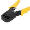 Deli Tools EDL2468 Krimpelő fogó Ethernet csatlakozókhoz 4/6 / 8P, RJ45 / RJ14 / RJ12 / RJ9 (sárga)