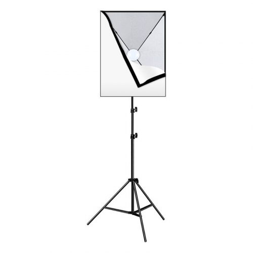 Puluz PU5070EU Set de studio, softbox 50x70cm, suport, bec LED 1 buc.