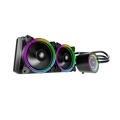 Darkflash TR240 Computer de răcire cu apă AiO RGB 2x 120x120 (negru)