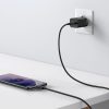 Adaptor de încărcare rapidă Baseus Super Si 1C 25W cu încărcător rapid și cablu USB-C la USB-C de 1 m (negru)