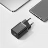 Adaptor de încărcare rapidă Baseus Super Si 1C 25W cu încărcător rapid și cablu USB-C la USB-C de 1 m (negru)