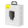 Încărcător rapid compact Baseus, USB, USB-C, 20 W (negru)