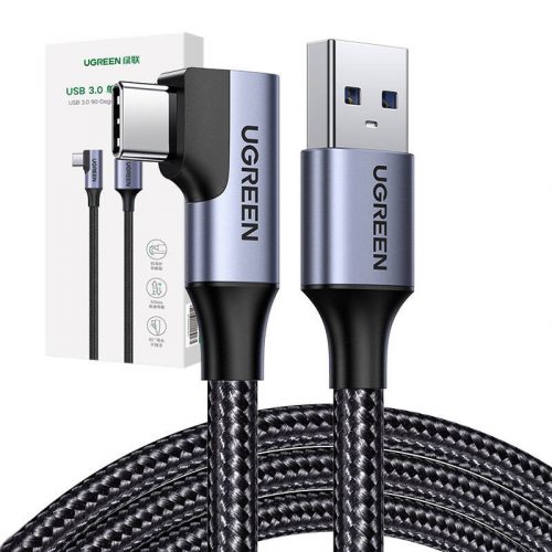 UGREEN US385 Cablu USB-USB-C, 3A, 1m (negru)