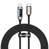 Baseus Cablu de afișare USB-C-Lightning, PD, 20 W, 2 m (negru)