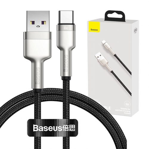 Baseus Cafule Cablu USB-USB-C, 66 W, 1 m (negru)