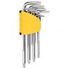 Deli Tools EDL3091 Set de chei Torx Allen, 1.5-10 mm (argintiu)