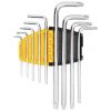 Deli Tools EDL3091 Set de chei Torx Allen, 1.5-10 mm (argintiu)