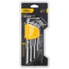 Deli Tools EDL3091 Set de chei Torx Allen, 1.5-10 mm (argintiu)